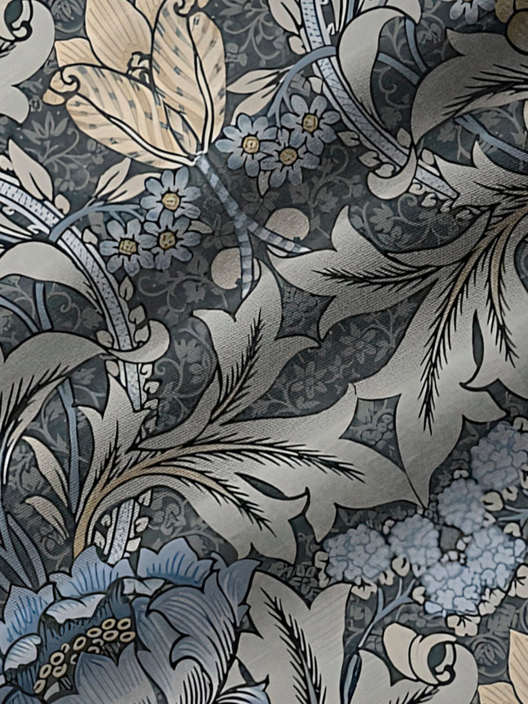 Alohadaddy Vintage Floral Light Gray Men&