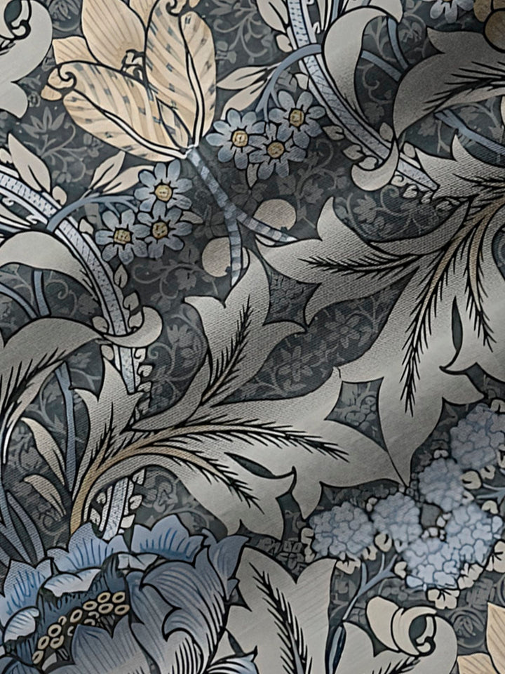 Alohadaddy Vintage Floral Light Gray Men&