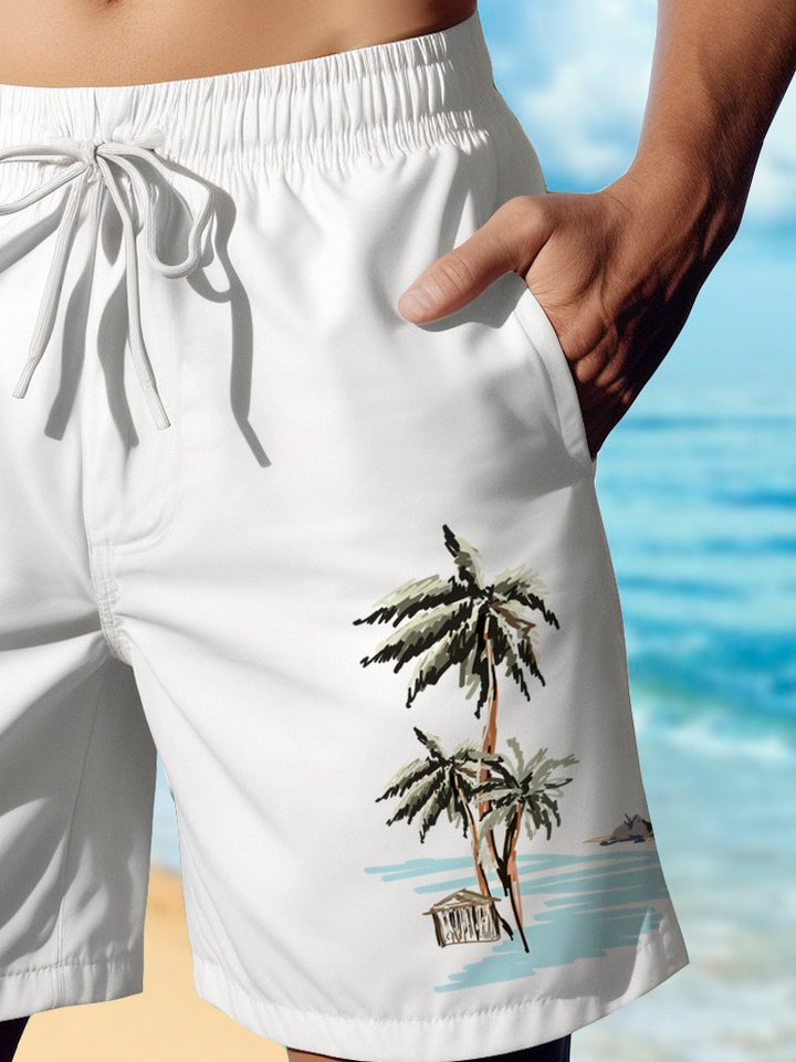 Alohadaddy Hawaiian Coconut Tree Print Men&