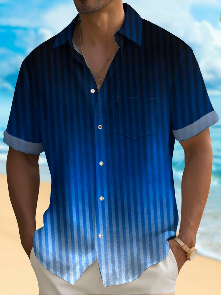 Alohadaddy Retro Gradient Stripe 3D Print Men&