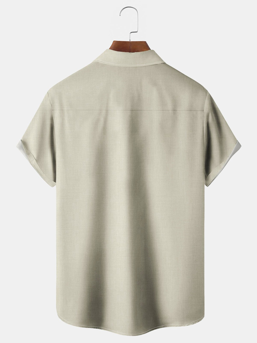 Camisa de hombre de manga larga con bolsillo en el pecho y estampado de rayas estilo bolos vintage de Alohadaddy