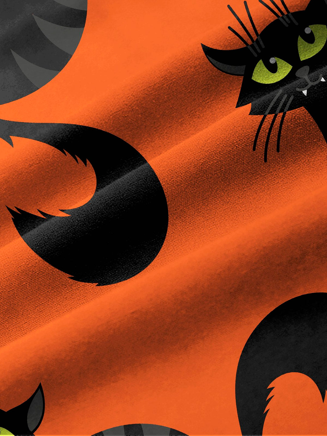 Camisa elástica con bolsillo en el pecho y estampado de gato de Halloween para hombre de Alohadaddy, talla grande