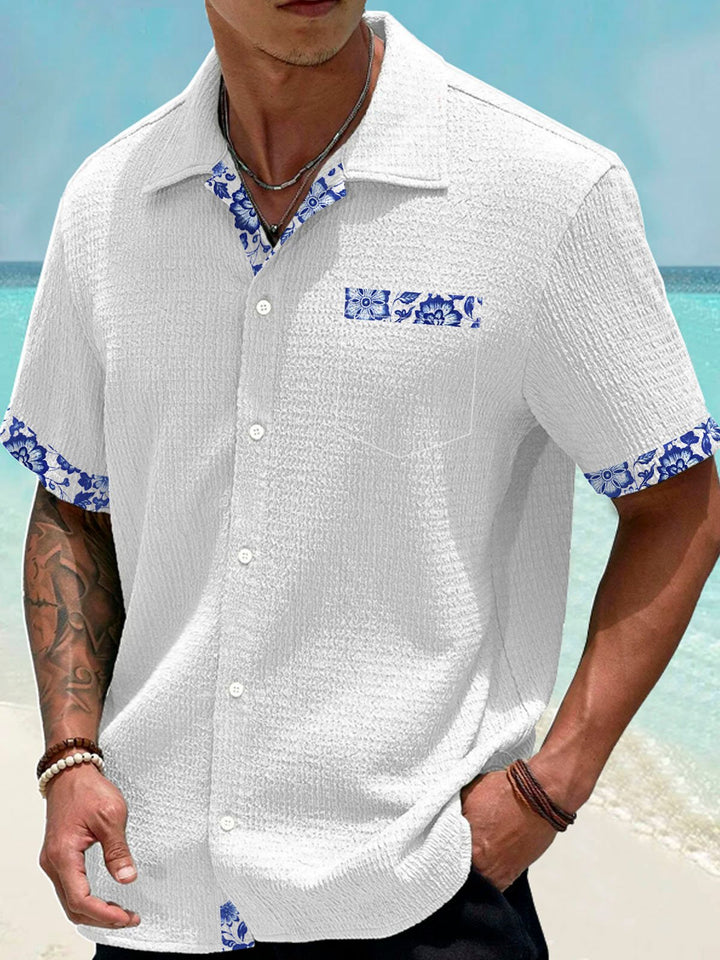 Alohadaddy Hawaiian Flower 3D Digital Print Men&