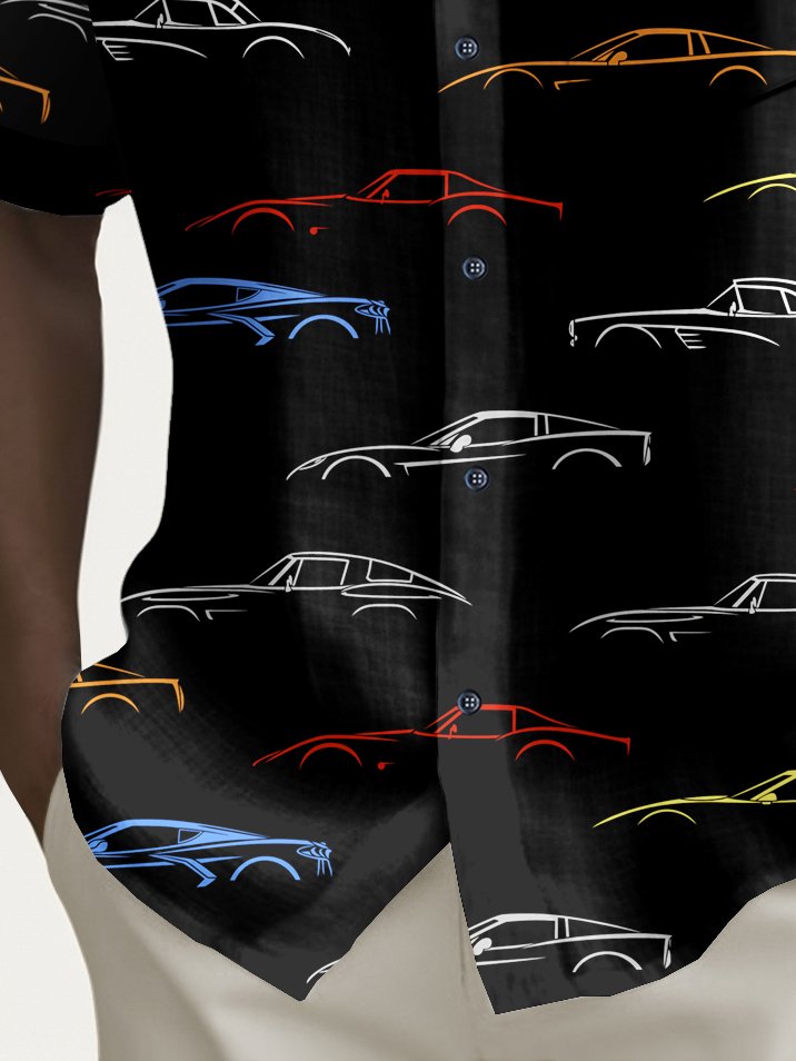 Alohadaddy Vintage Car Print Men&