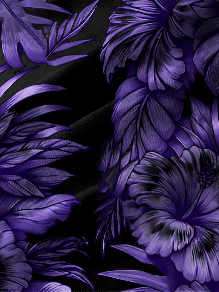Alohadaddy Halloween Skull Floral Print Men&