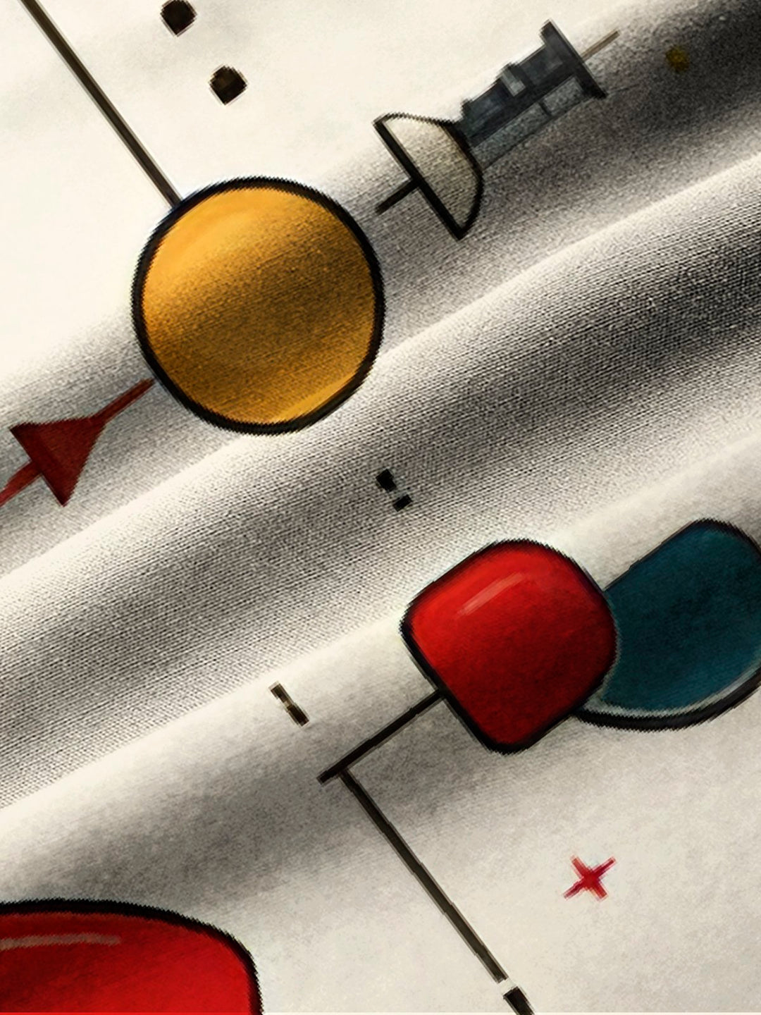 Alohadaddy Vintage Geometric Spaceship Print Men&