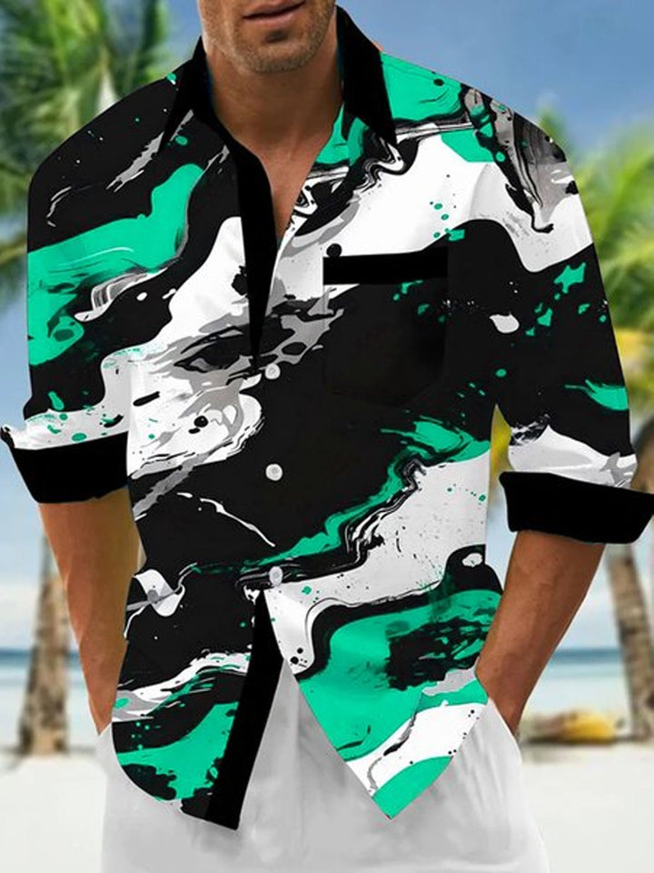 Alohadaddy Retro Gradient Art Abstract 3D Digital Printing Men&