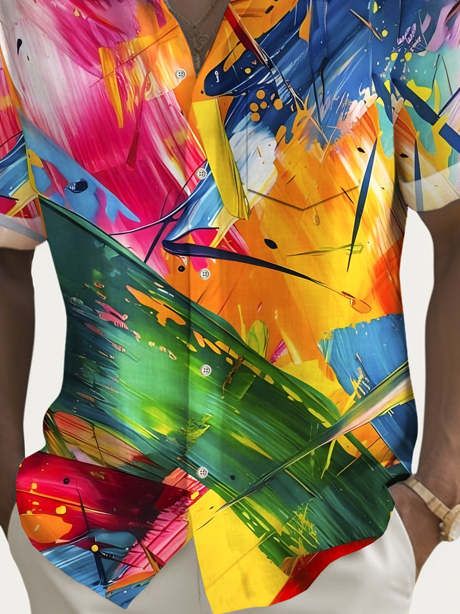 Alohadaddy® Vintage Abstract Art Print Men&