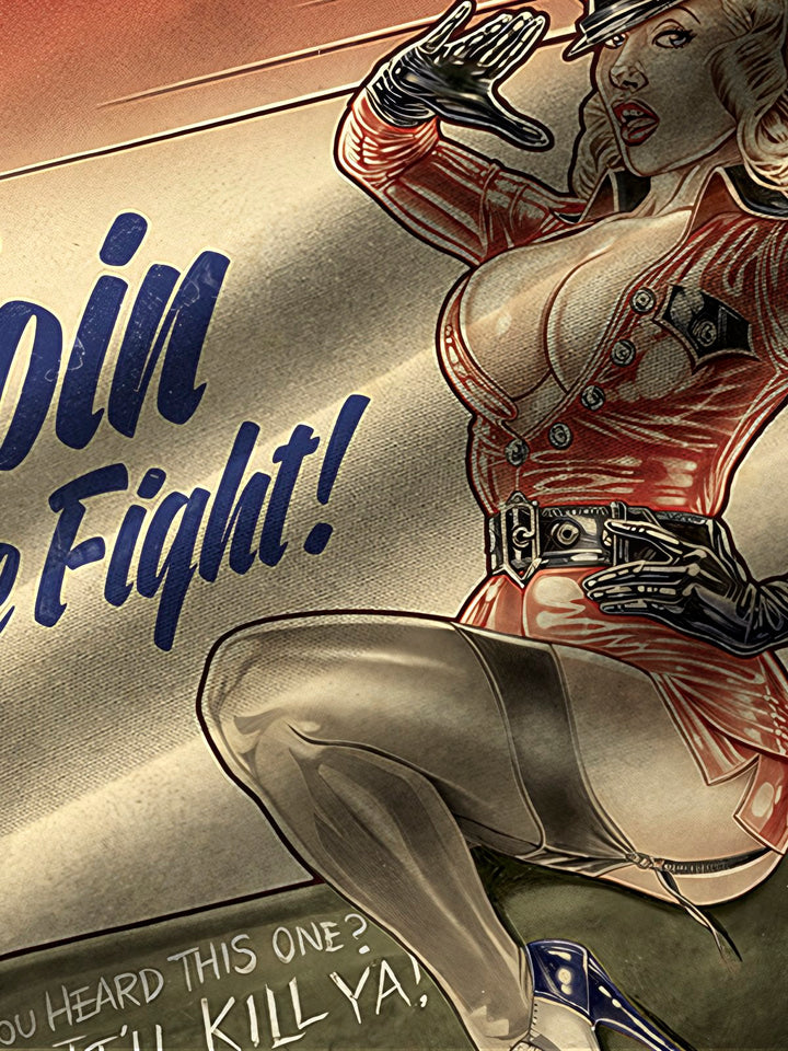 Alohadaddy® Vintage Cannonball Girl Print Men&