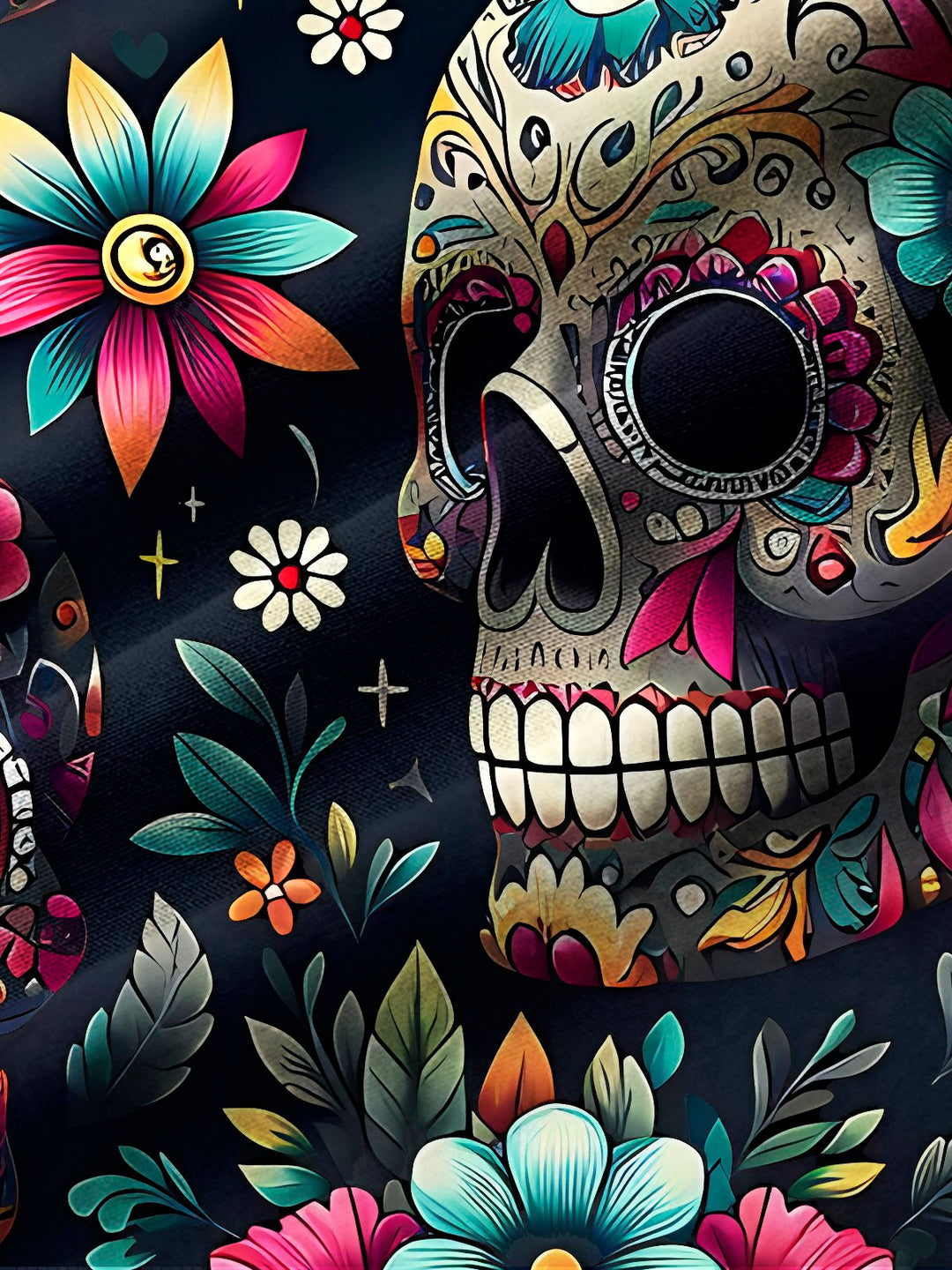 Alohadaddy® Vintage Skull Art Print Men&