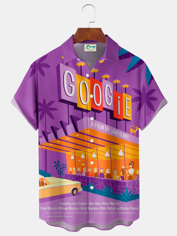 Alohadaddy® Hawaiian Retro Medieval Geometric Print Men&