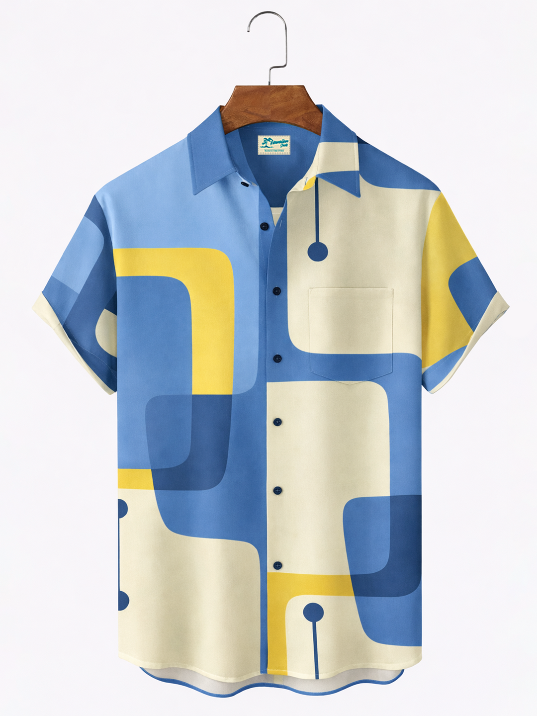 Alohadaddy Vintage Geometric Print Men&