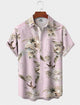 Alohadaddy® Men's Short-Sleeve Button-Down Shirt with Pocket Floral Print