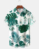 Alohadaddy® Men's Short-Sleeve Button-Down Shirt with Pocket Floral Print