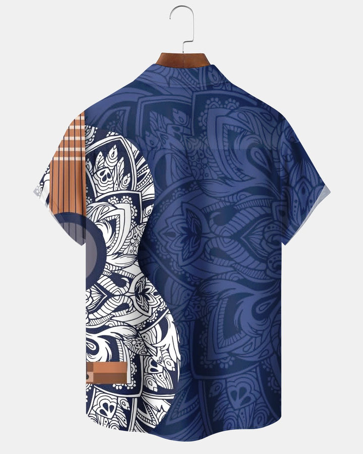 Alohadaddy® Casual Guitar Print Men&