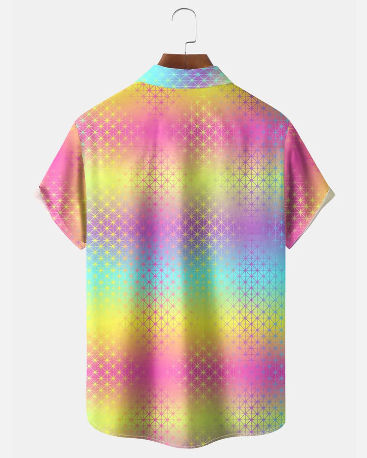 Alohadaddy® Casual Abstract Art Polka Dot Print Men&
