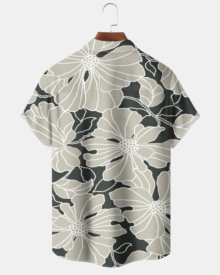 Alohadaddy® Casual Floral Petal Print Men&