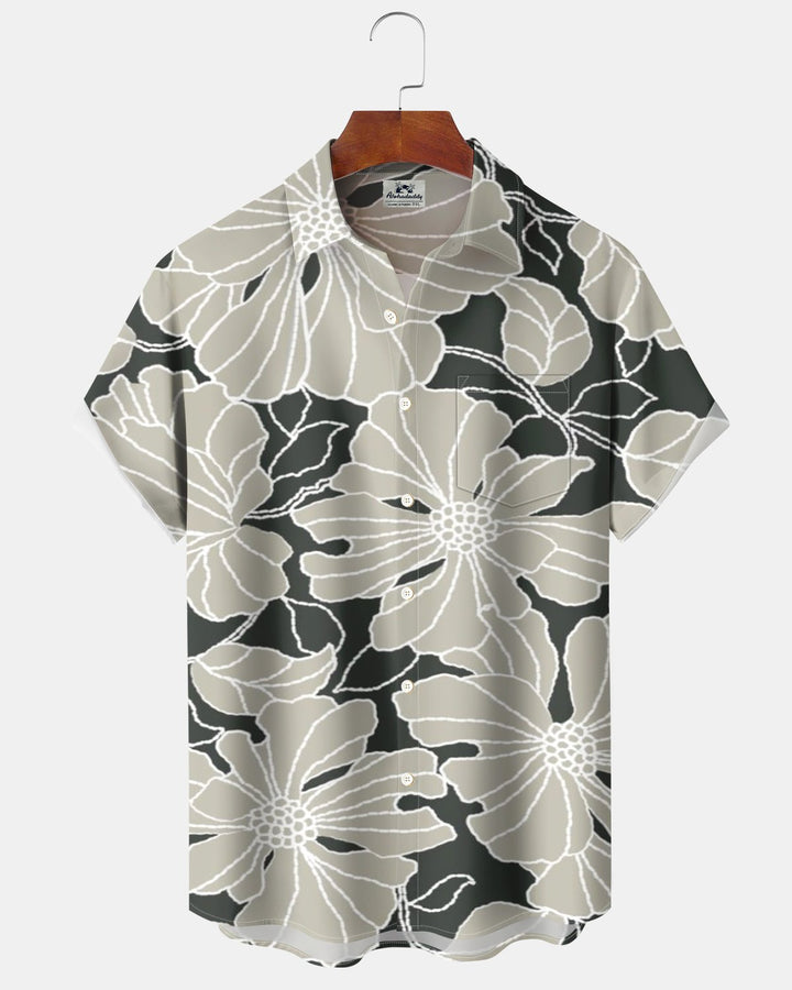 Alohadaddy® Casual Floral Petal Print Men&
