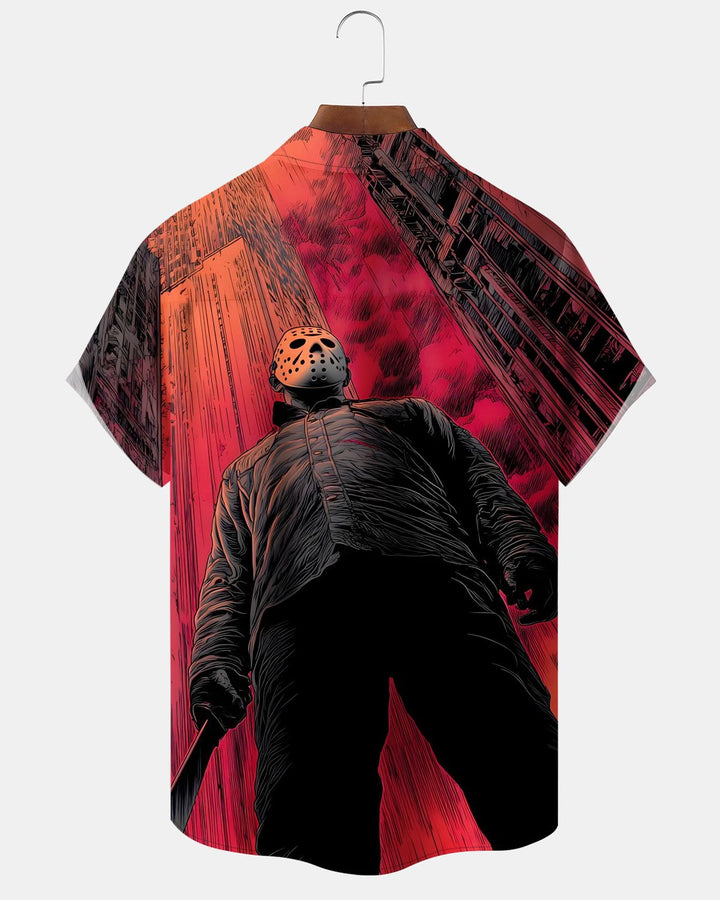 Alohadaddy® Halloween Portrait Movie Print Men&