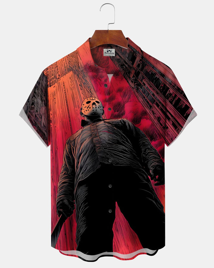 Alohadaddy® Halloween Portrait Movie Print Men&