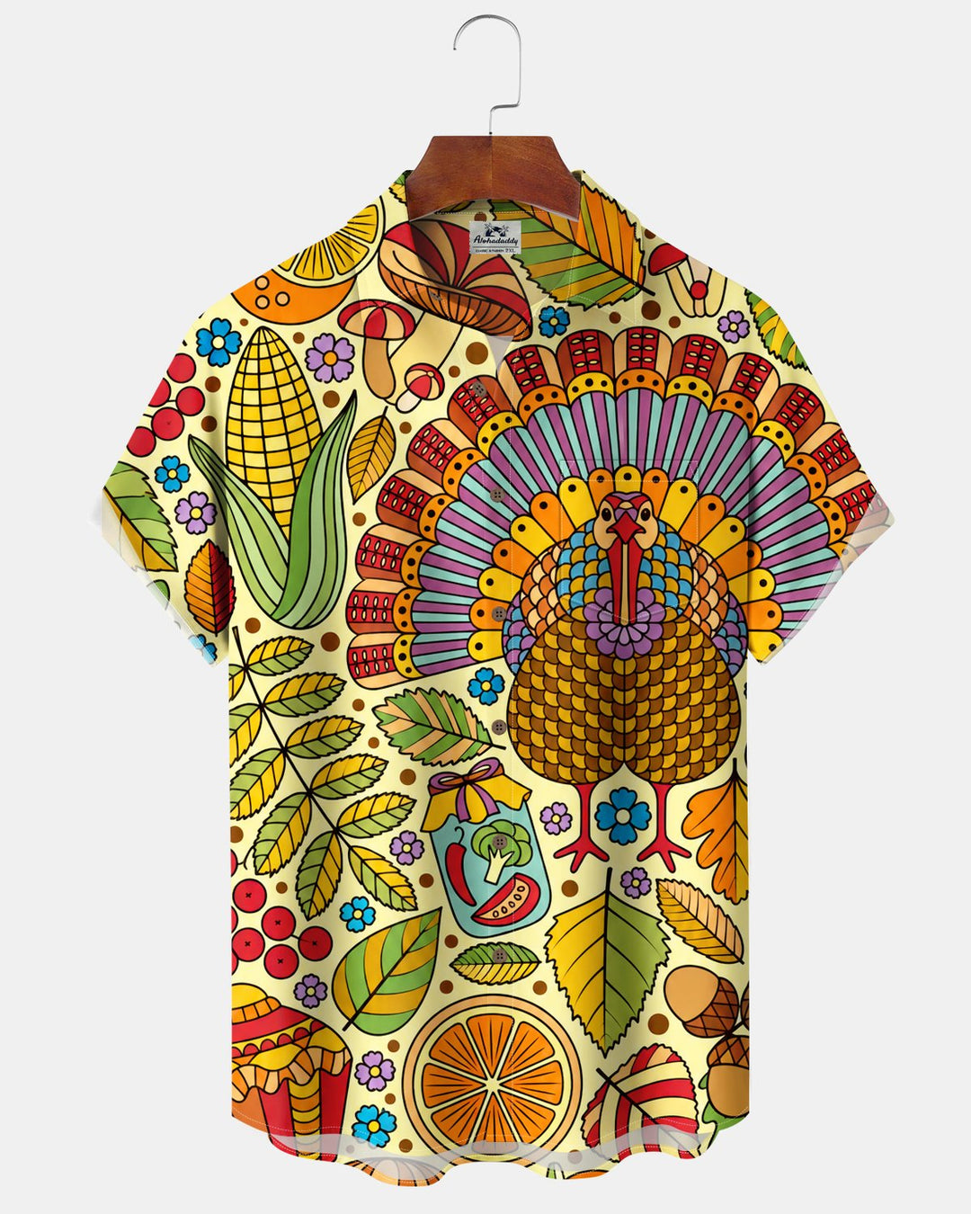 Alohadaddy® Thanksgiving Turkey Cookie Pumpkin Print Men&