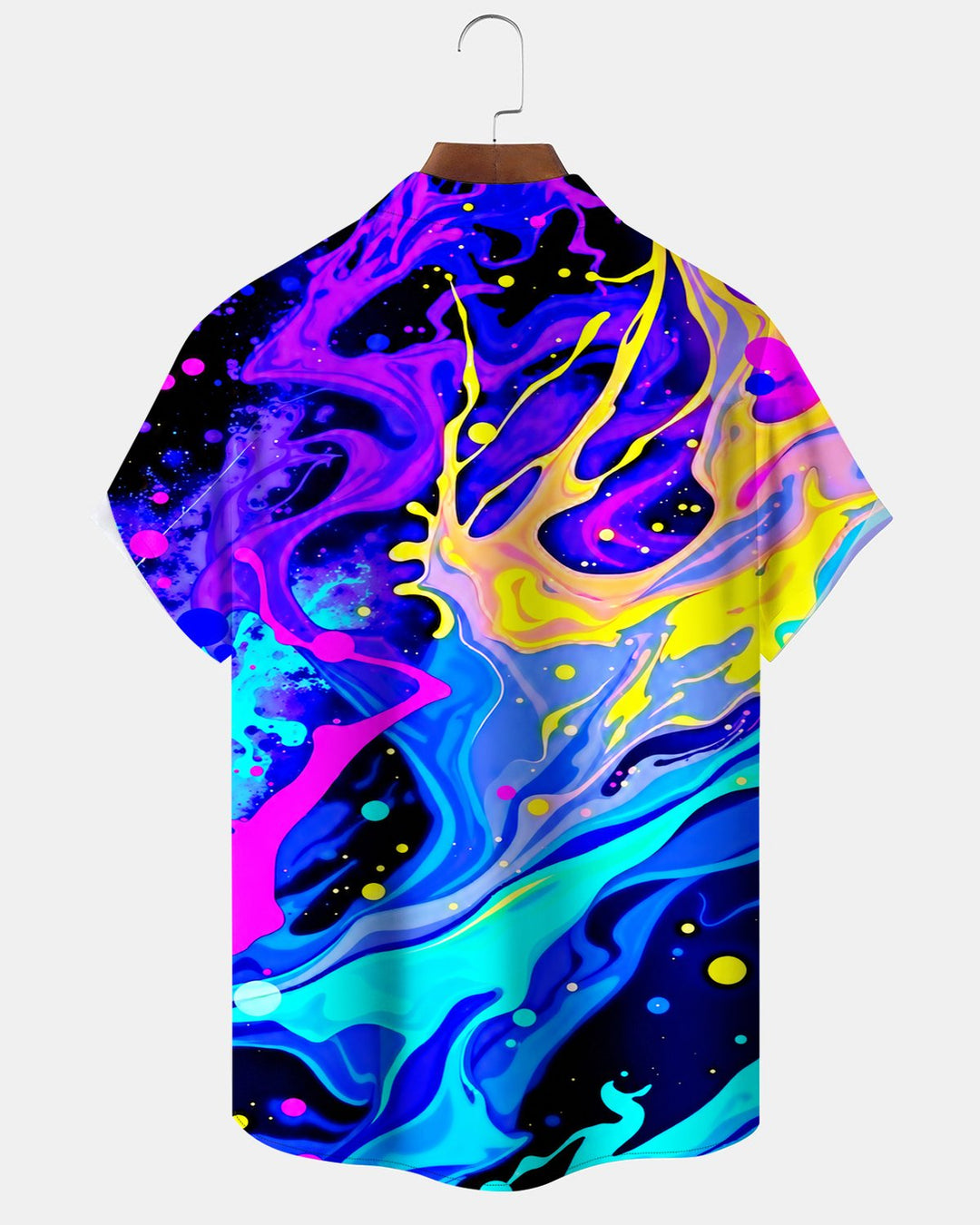 Alohadaddy® Casual Abstract Art Splatter Bright Color Print Men&
