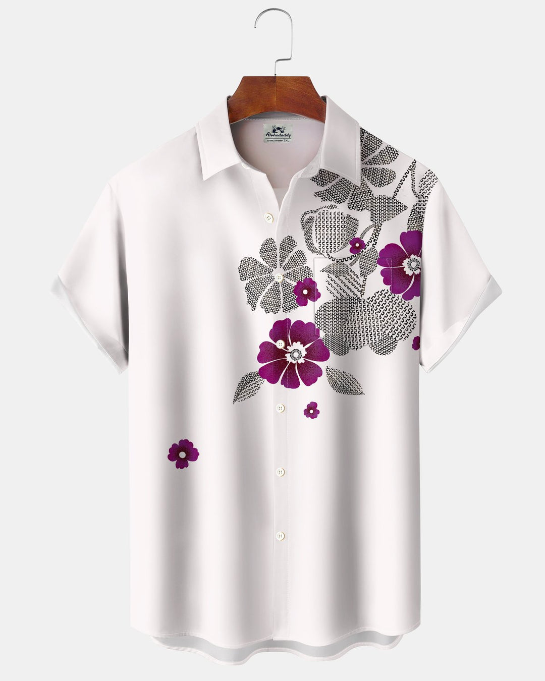 Alohadaddy® Casual Floral Striped Print Men&
