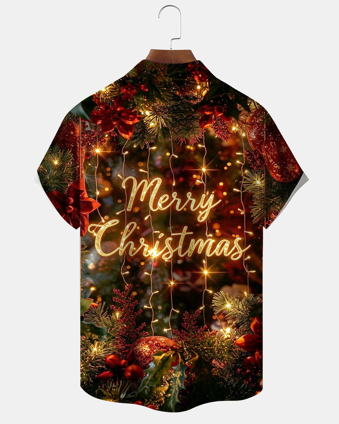 Alohadaddy® Holiday Christmas Tree Light Print Men&