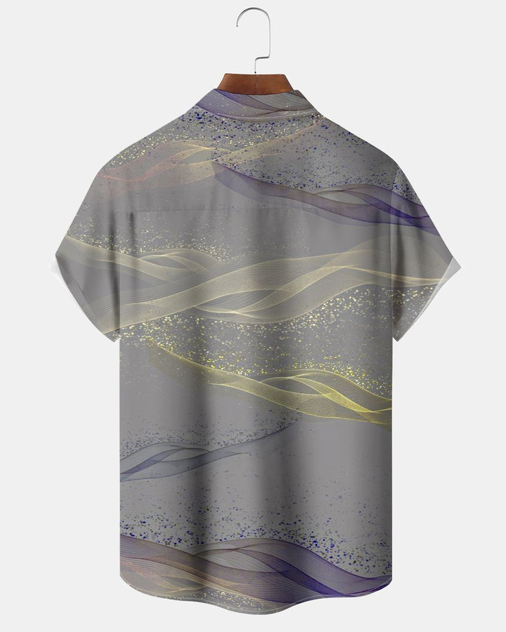 Alohadaddy® Basic Striped Gradient Print Men&