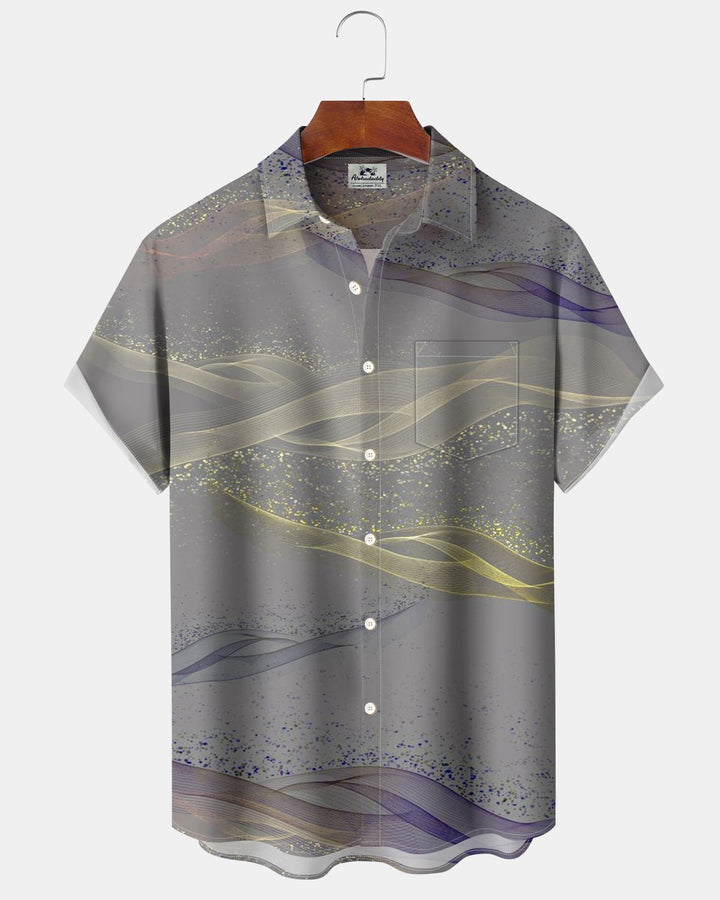 Alohadaddy® Basic Striped Gradient Print Men&