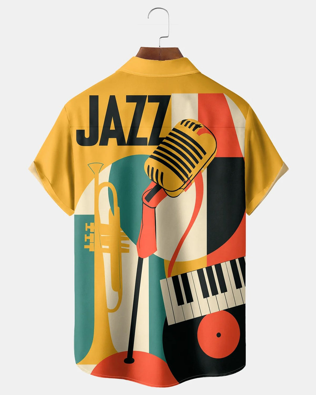 Alohadaddy® Retro Jazz Music Art Geometric Print Men&