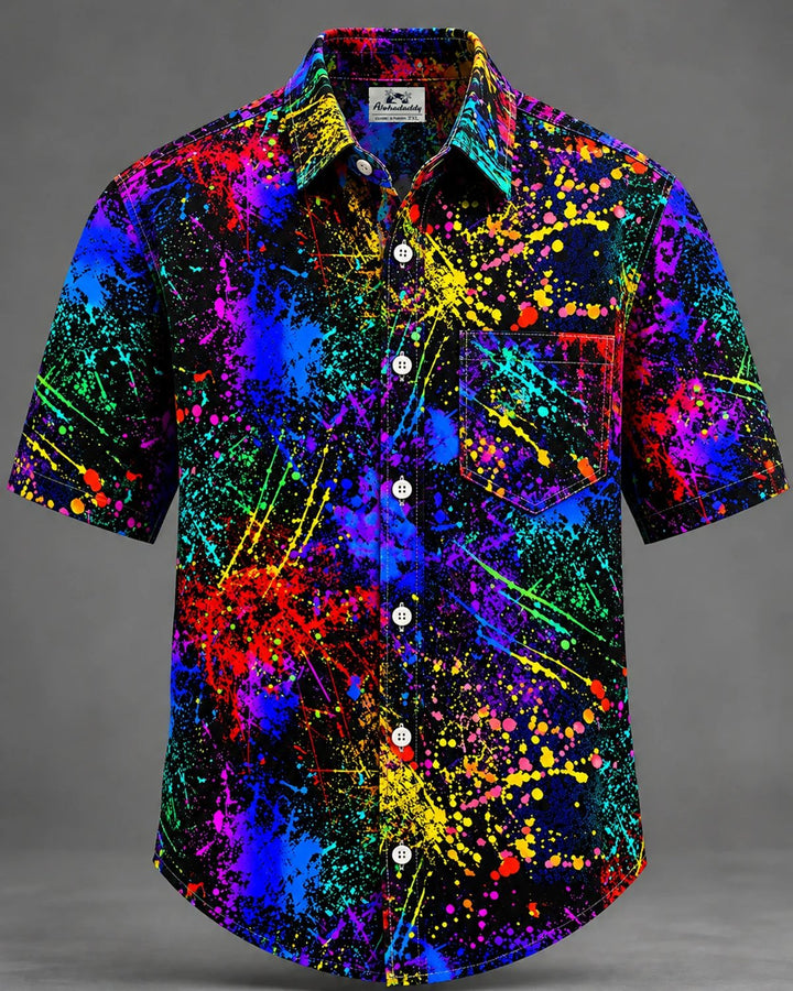 Alohadaddy® Casual Abstract Art Graffiti Print Men&
