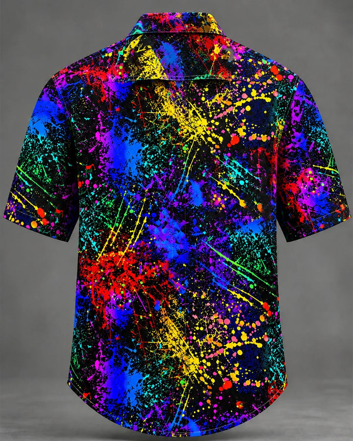 Alohadaddy® Casual Abstract Art Graffiti Print Men&