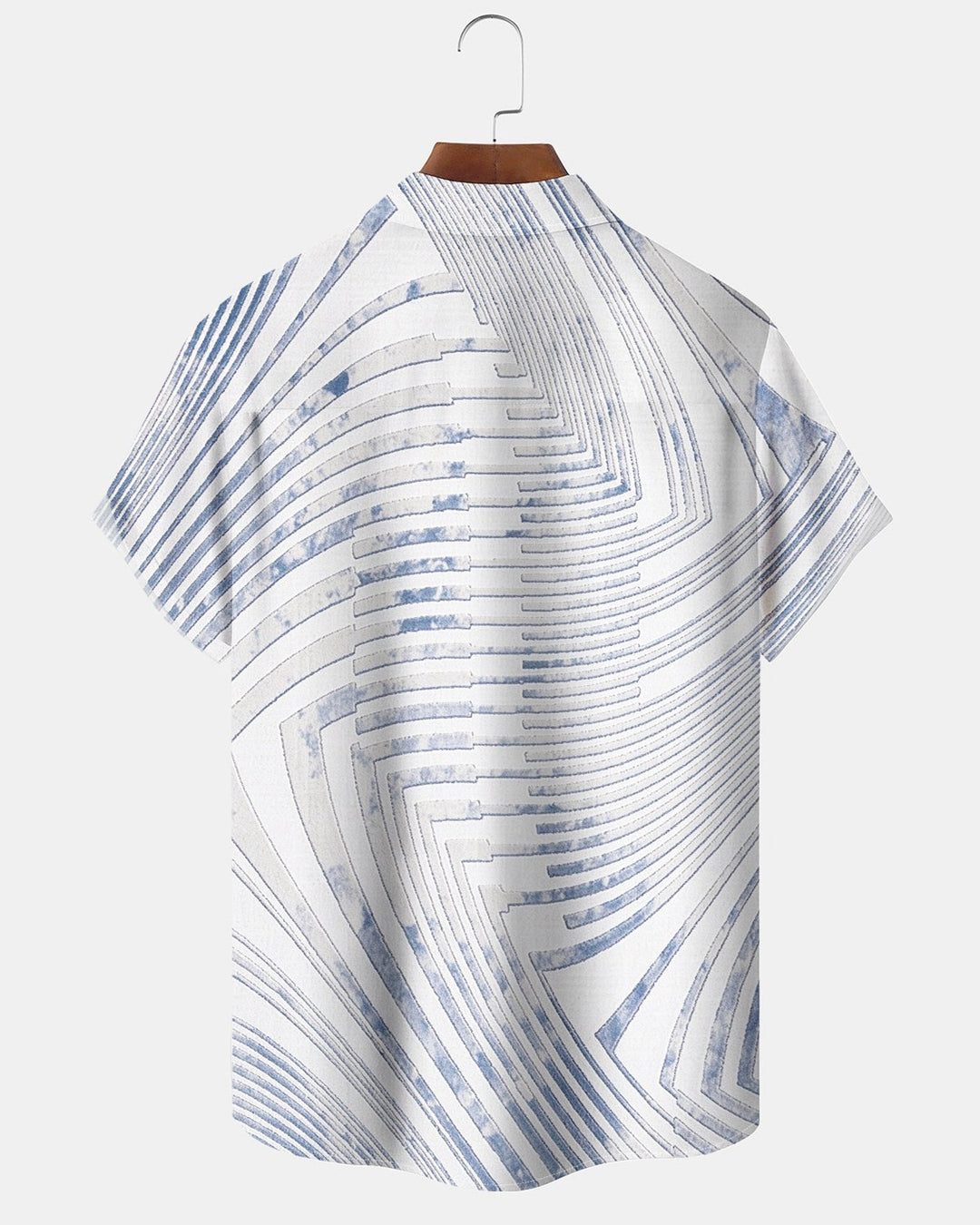 Alohadaddy® Casual Abstract Striped Texture Print Men&