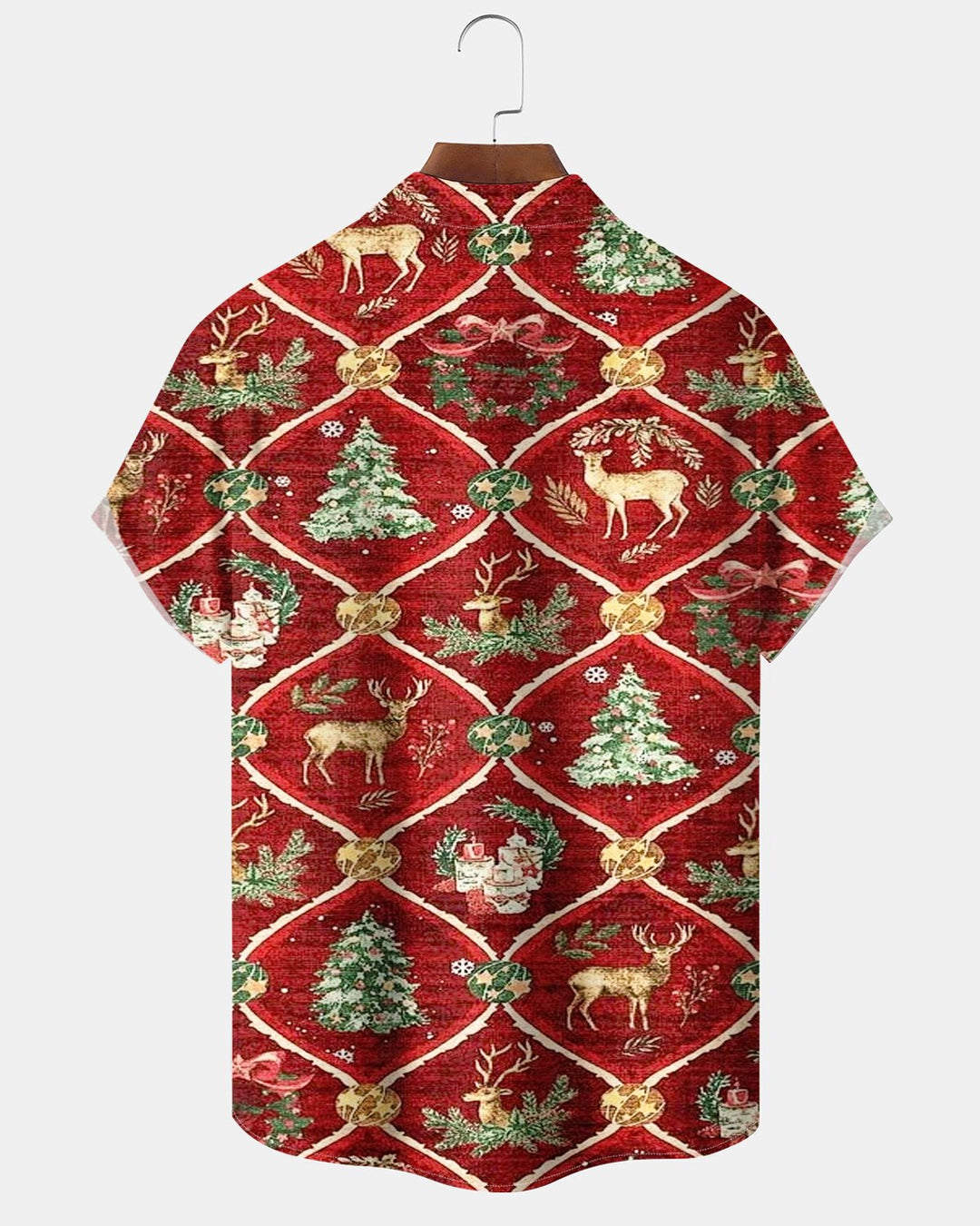 Alohadaddy® Holiday Christmas Tree and Reindeer Print Men&