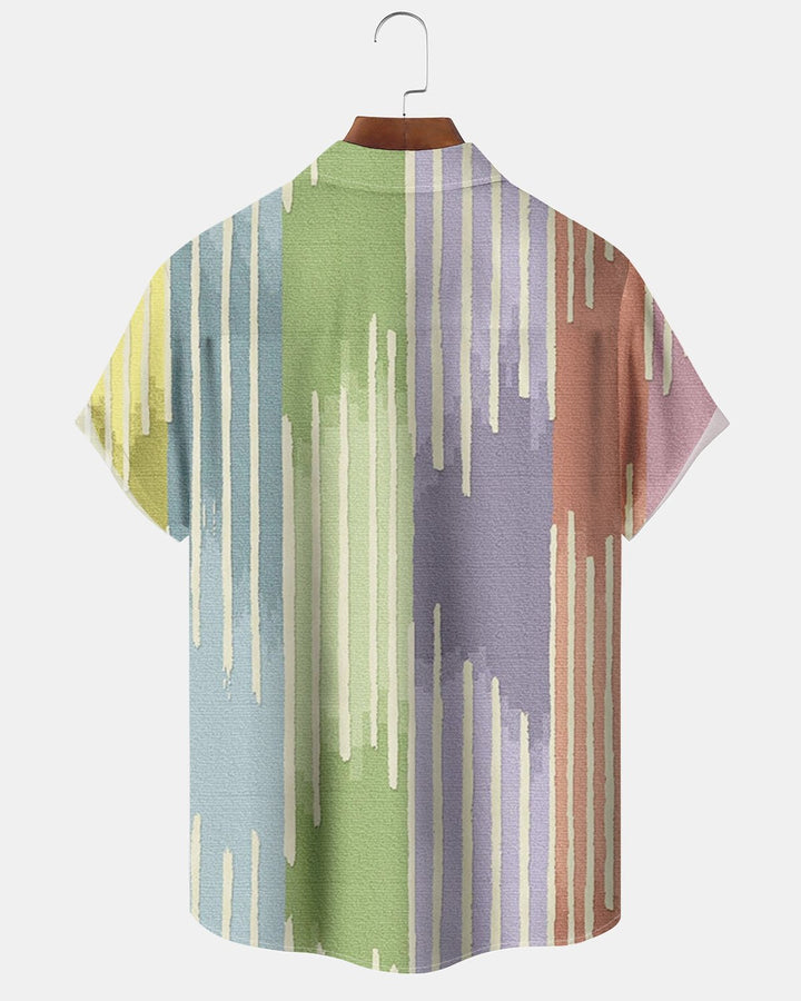 Alohadaddy® Casual Striped Print Men&