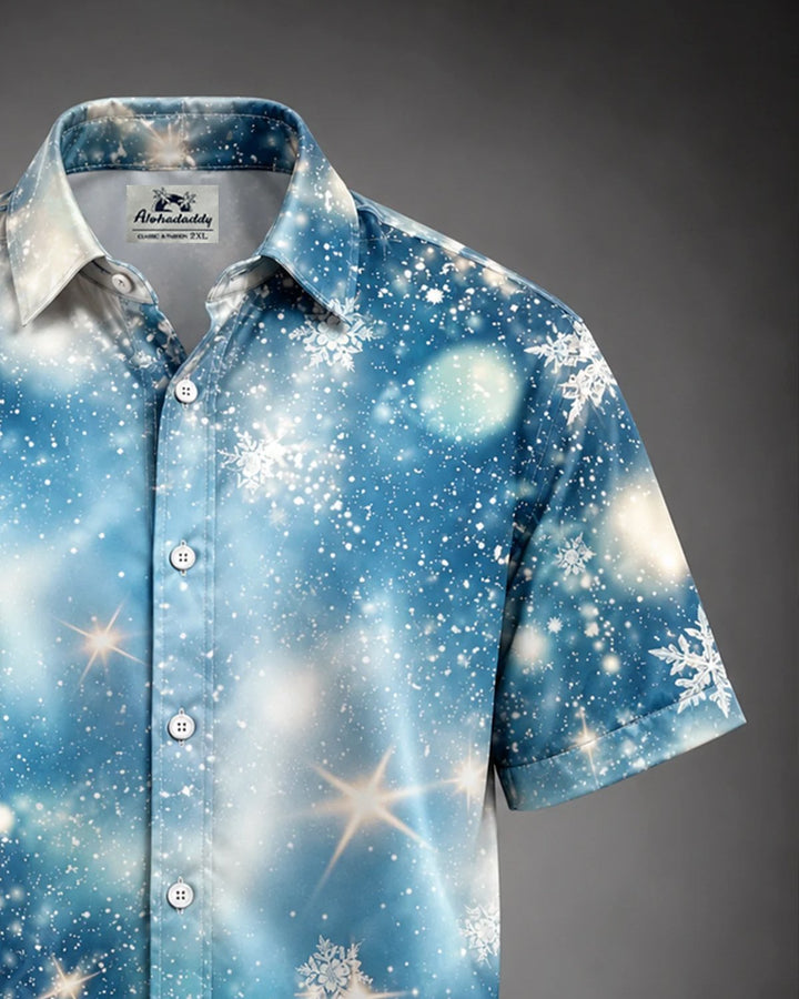 Alohadaddy® Holiday Christmas Snowflake Print Men&