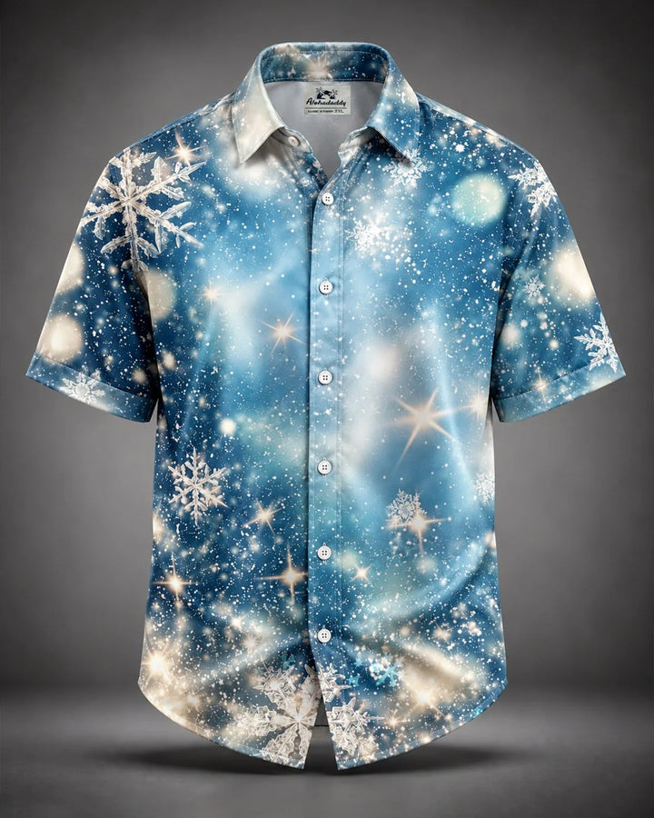 Alohadaddy® Holiday Christmas Snowflake Print Men&
