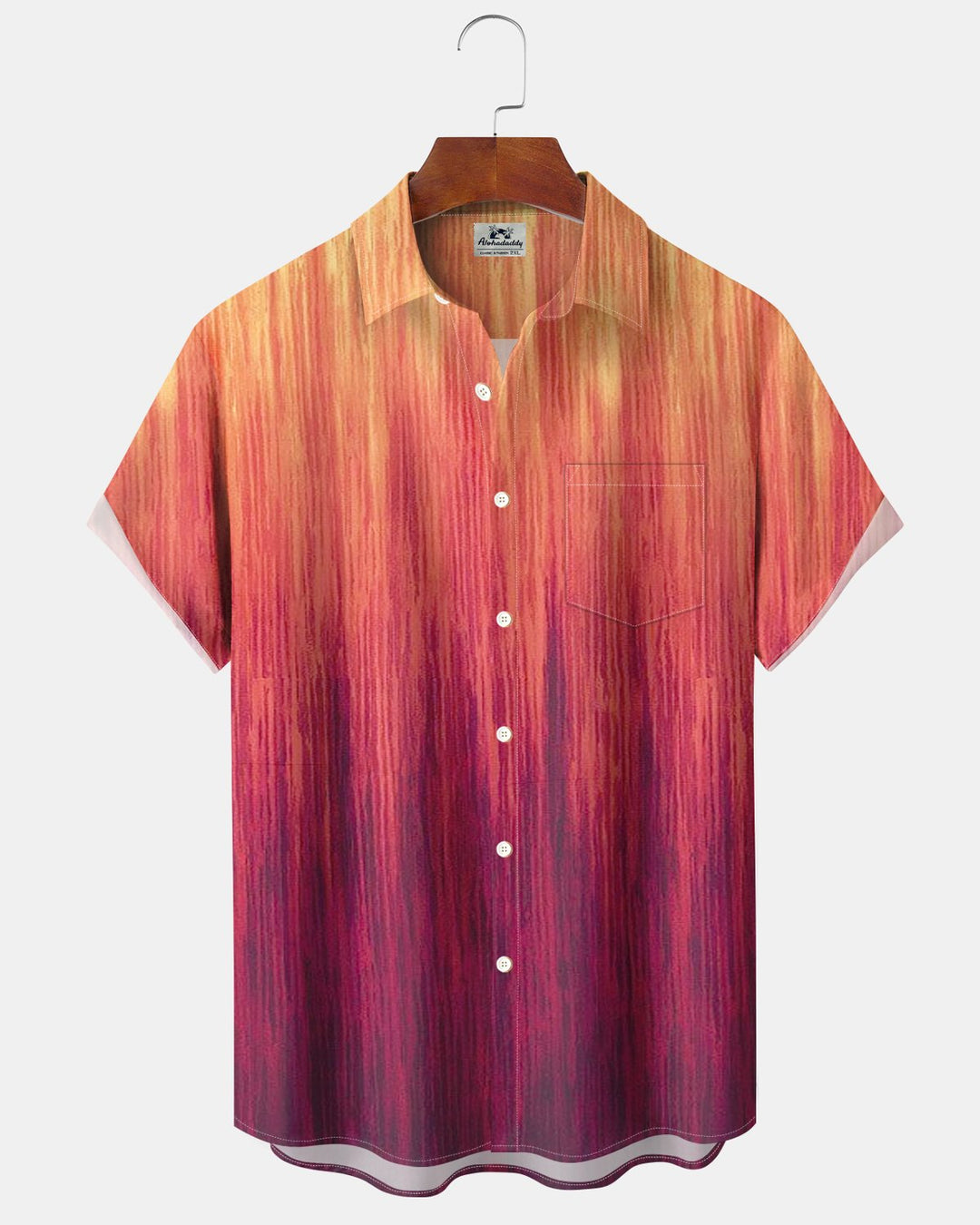 Alohadaddy® Casual Basic Striped Gradient Print Men&