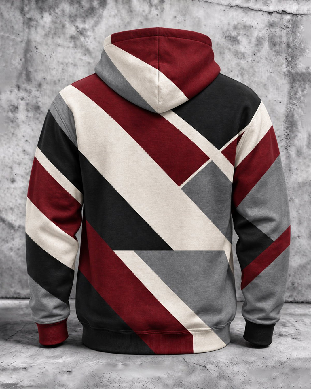 Alohadaddy® Casual Abstract Geometric Patchwork Print Men&