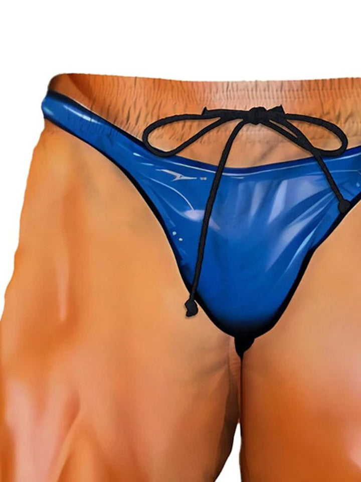 Short de plage à imprimé Visual Dislocation pour homme d&