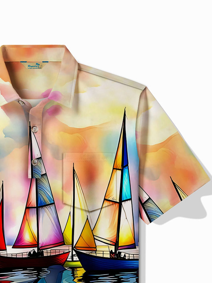Alohadaddy Hawaii Sailing Art Print Men&
