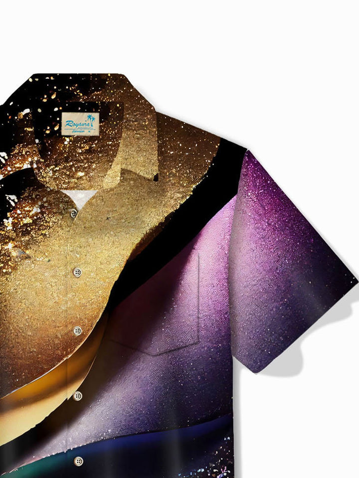 Alohadaddy Gradient Art Gold Print Men&