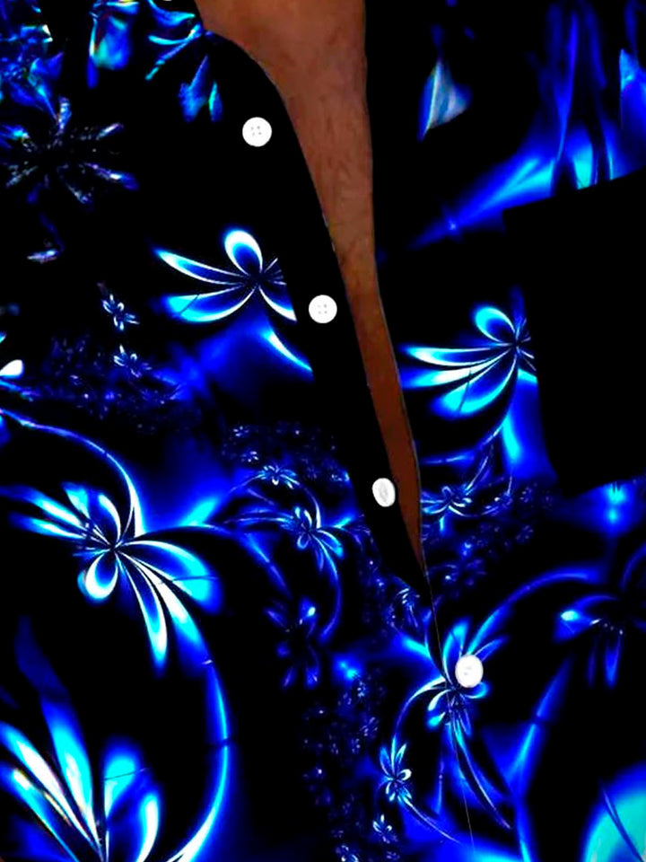Alohadaddy Hawaiian Floral 3D Print Men&
