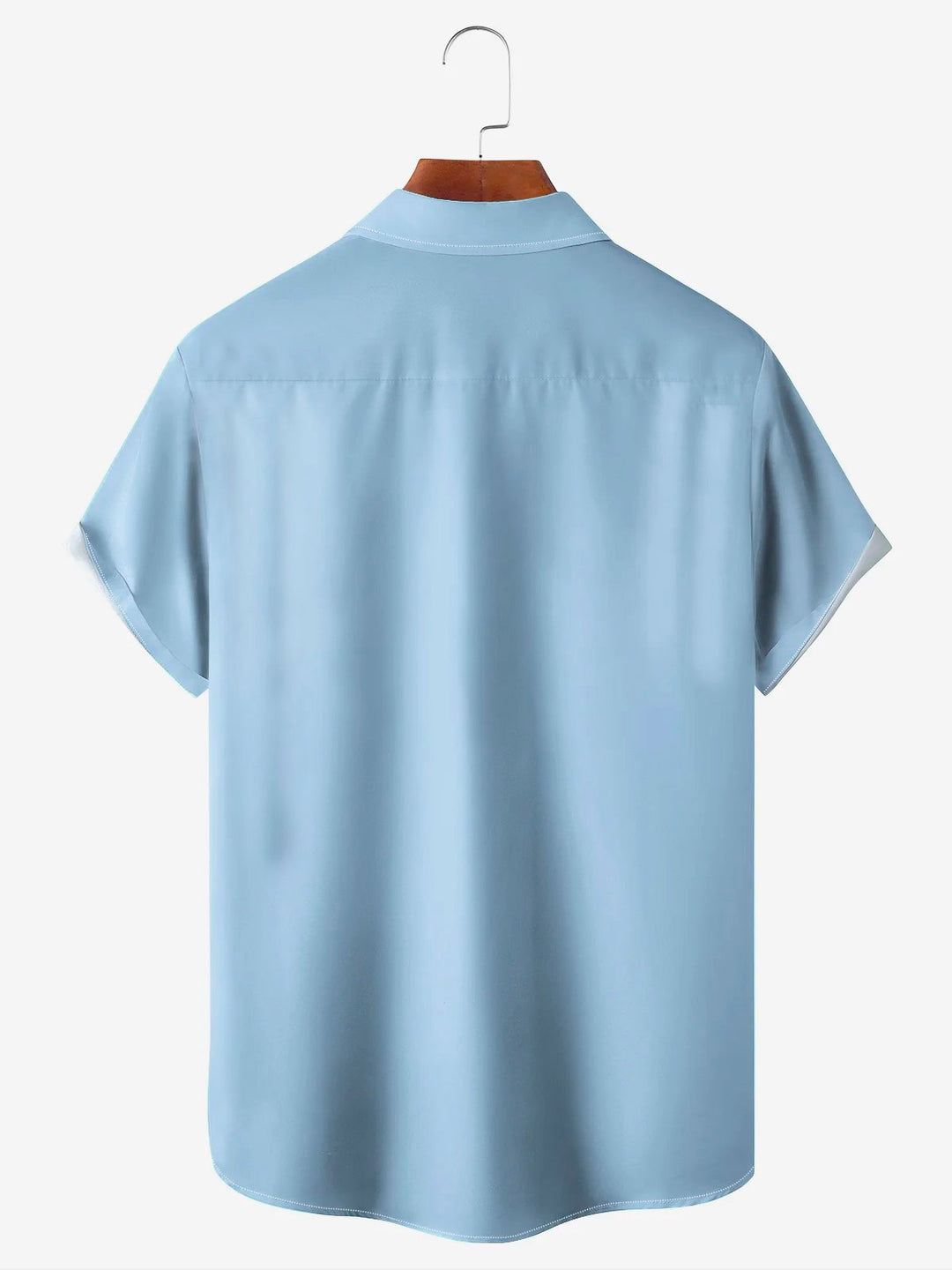 Camisa de manga corta con bolsillo y botones para hombre, con estampado 3D de pez espada y rayas de colores contrastantes y estilo retro de bolos de Alohadaddy, talla grande y alta