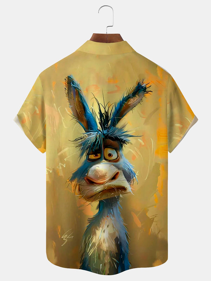 Alohadaddy Retro Cartoon Cat 3D Digital Print Men&