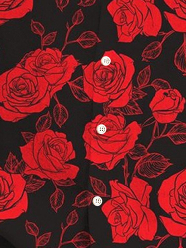 Alohadaddy Rose Print Men&