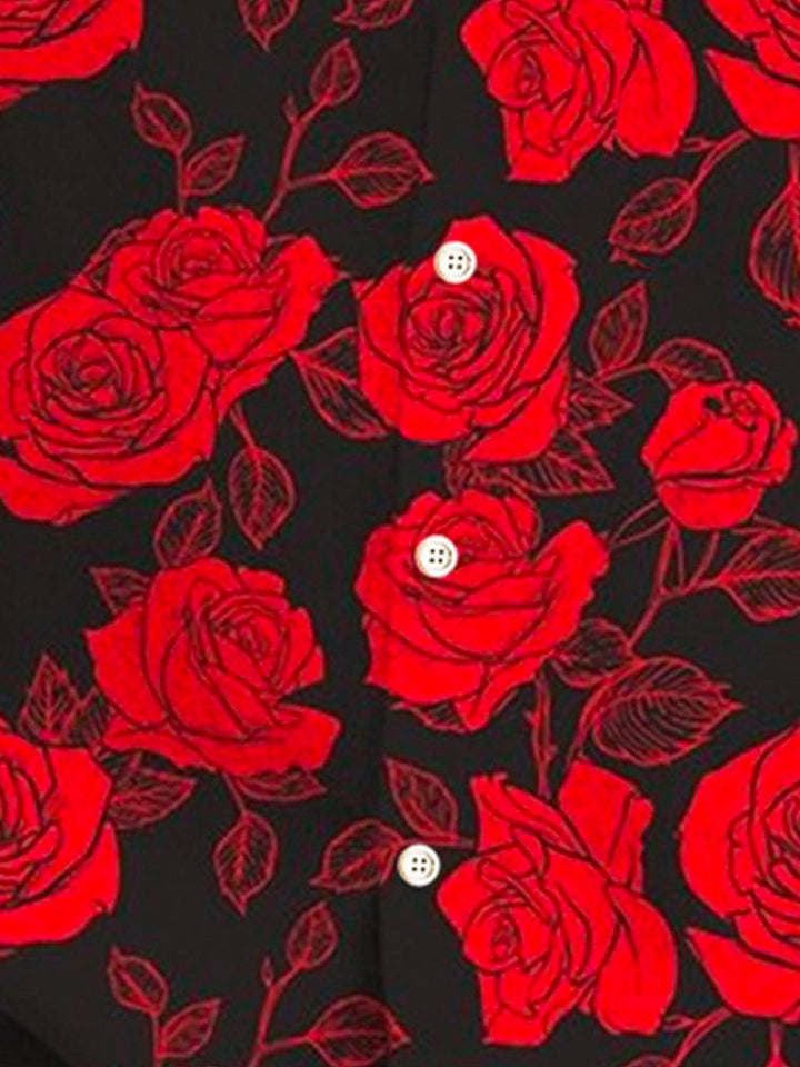 Alohadaddy Rose Print Men&