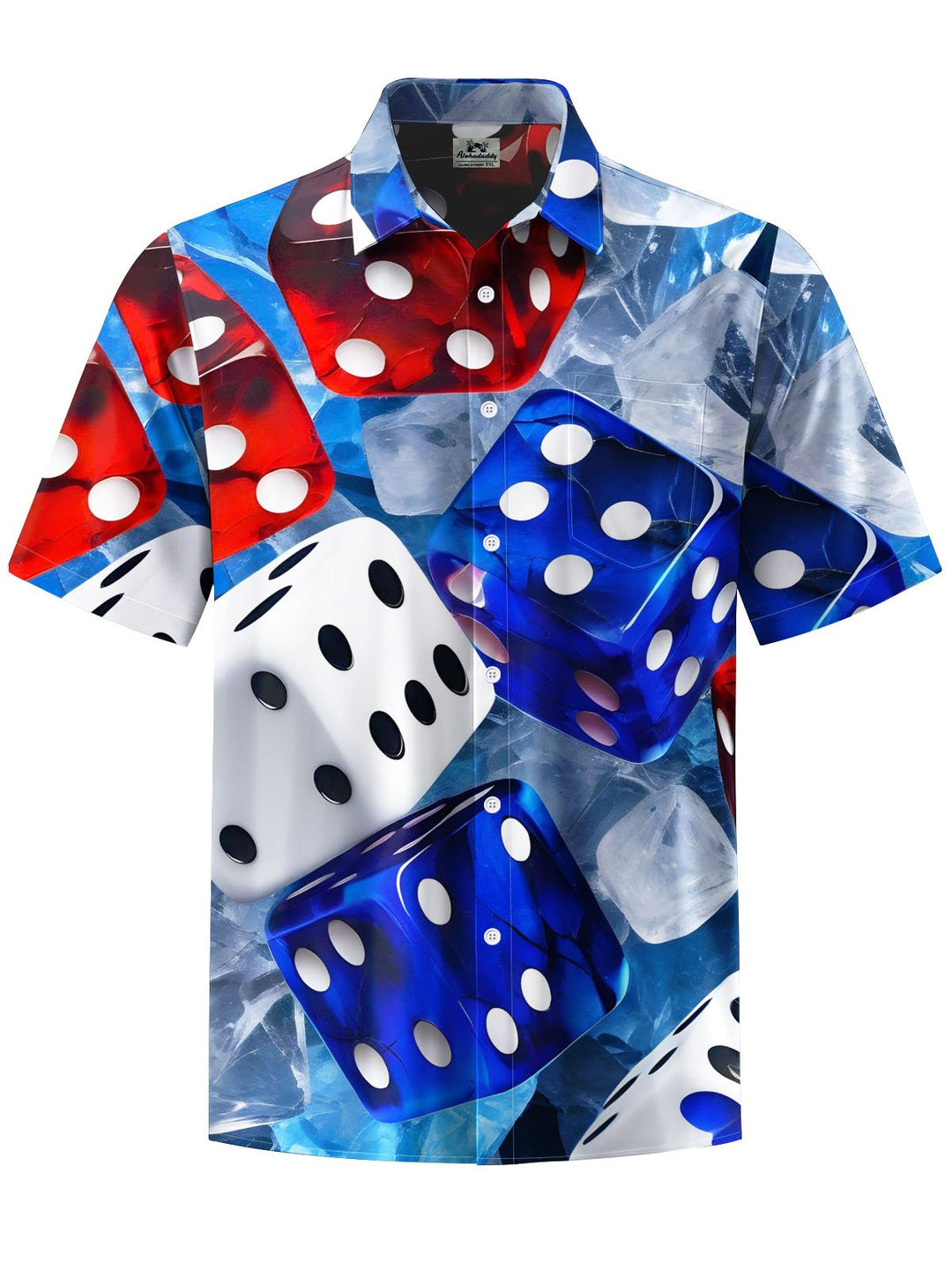 Alohadaddy® Casual Sieve Print Chest Pocket Men&