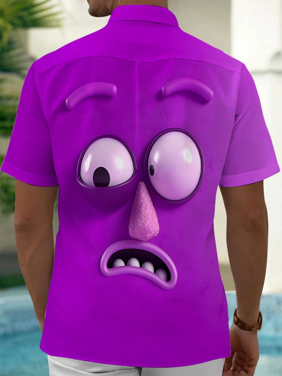 Aloha Daddy® Casual Cartoon Funny Expressions Print Art Men&
